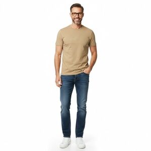 Michael Kors NWT Khaki Tan Beige 100% Cotton Logo T-Shirt Size XL